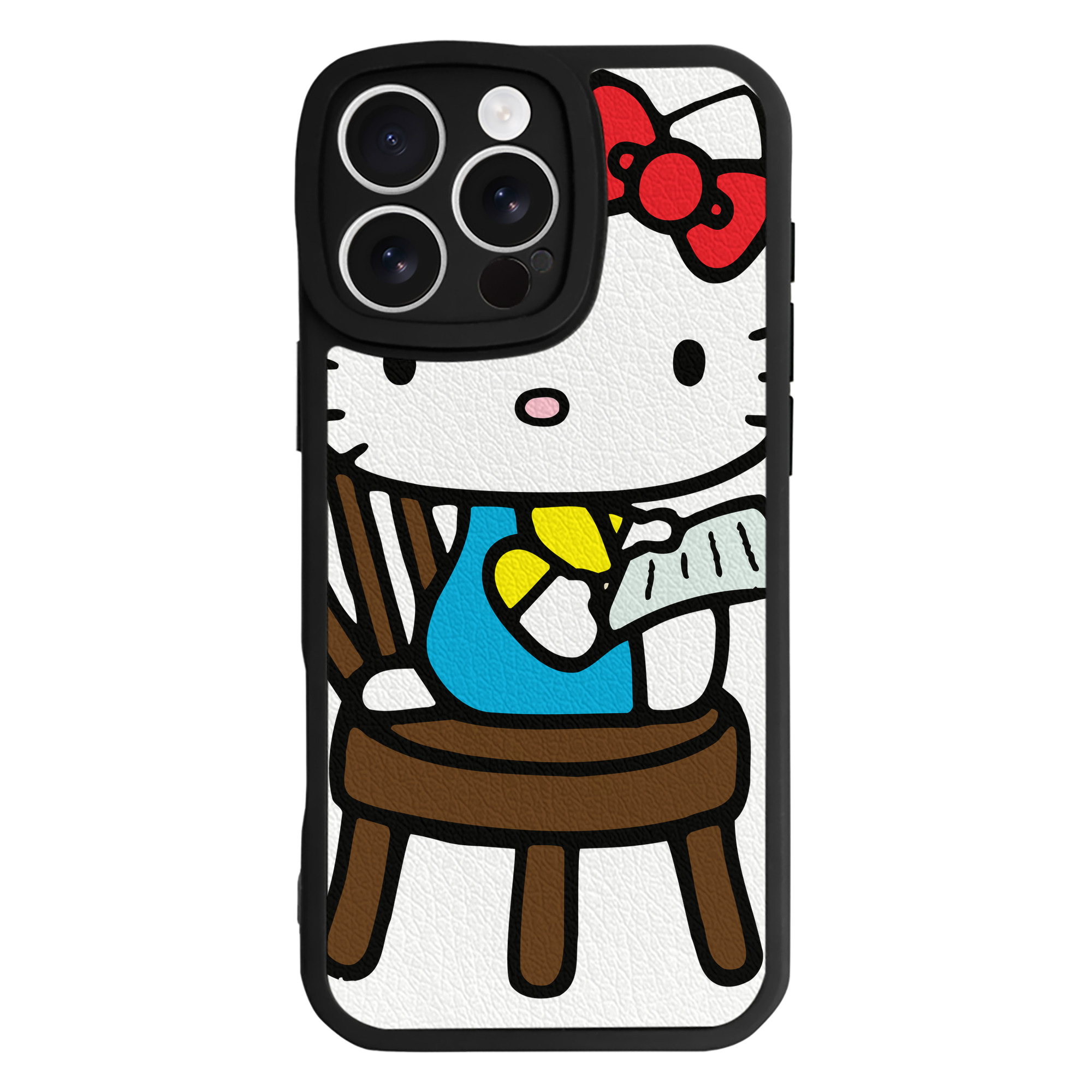 （画像用） Hello Kitty ハローキティ 【iPhone 16シリーズ対応】シリコンスマホケース（レザー調） 材質：シリコン